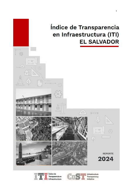 Cover of CoST El Salvador ITI Report 2024