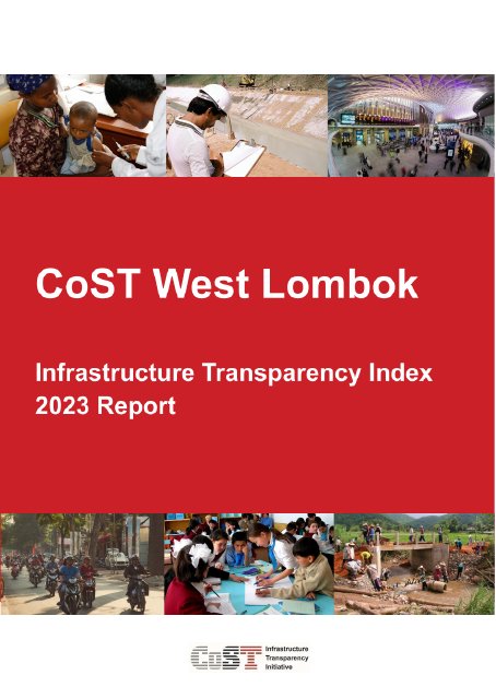 Cover of CoST West Lombok ITI Report 2023