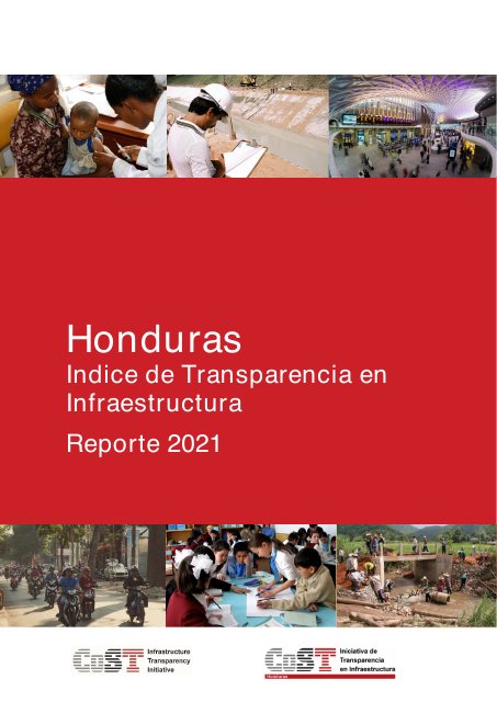 Cover of CoST Honduras ITI Report 2021
