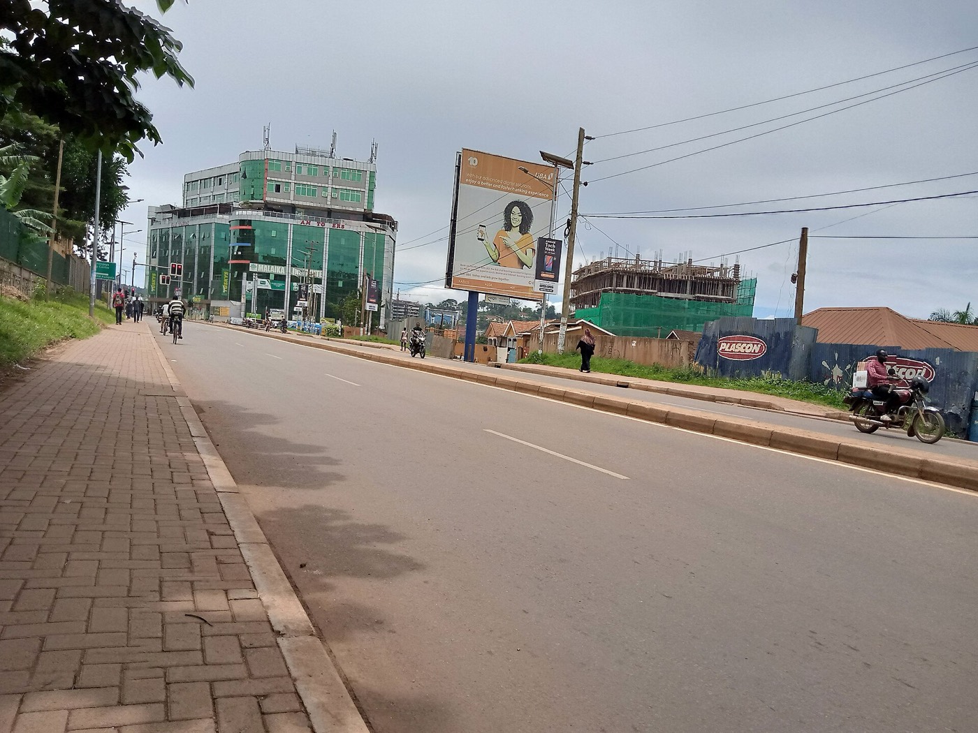 A main road in Kampala, Uganda